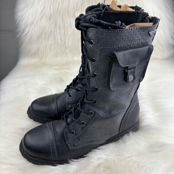 ROXY SEATTLE LACE UP COMBAT BOOTS SIZE 8.5 WOMANS - Picture 2 of 11